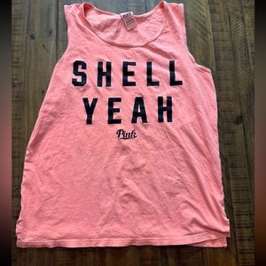 Shell yeah PINK by Victoria’s Secret tank size medium